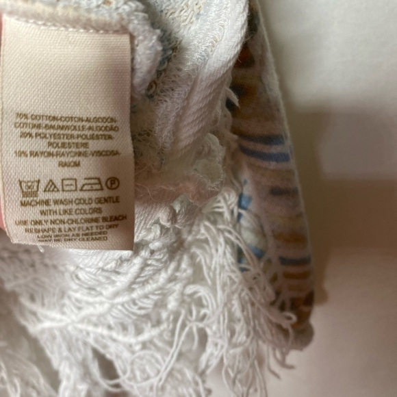 Free People UA top Multi-Color Fringe top XS - Picture 4 of 10